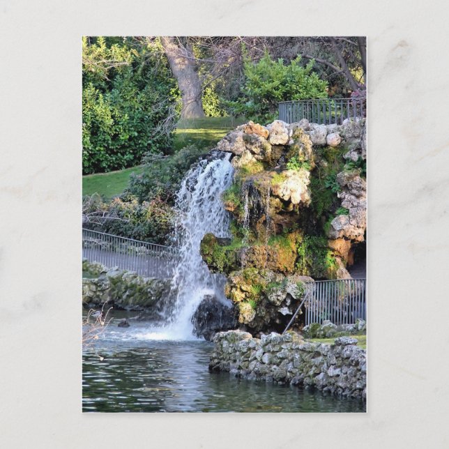 Fountain in Parque del Retiro, Madrid Postcard (Front)