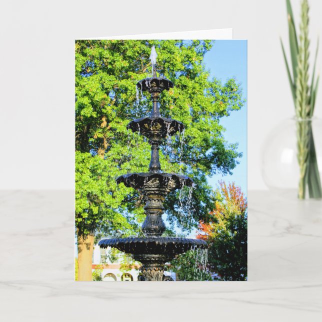 Fountain in Pella, Iowa Card (Front)