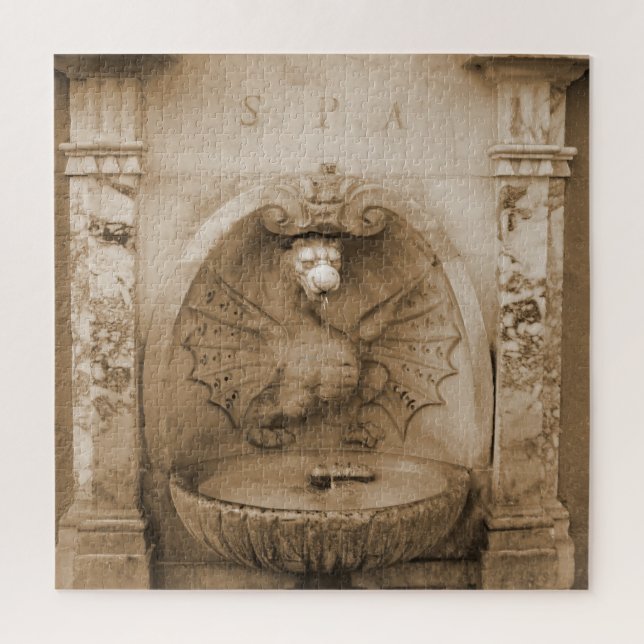 Fountain in Rome Poster Jigsaw Puzzle (Vertical)