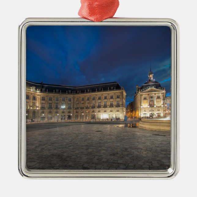 Fountain in the Place of the Bourse Metal Tree Decoration (Front)
