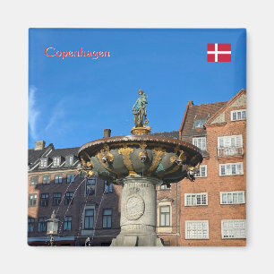 Fountain of Charity in Copenhagen, Denmark travel Magnet