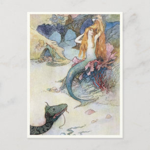 Fountain of Gold by Warwick Goble  Postcard