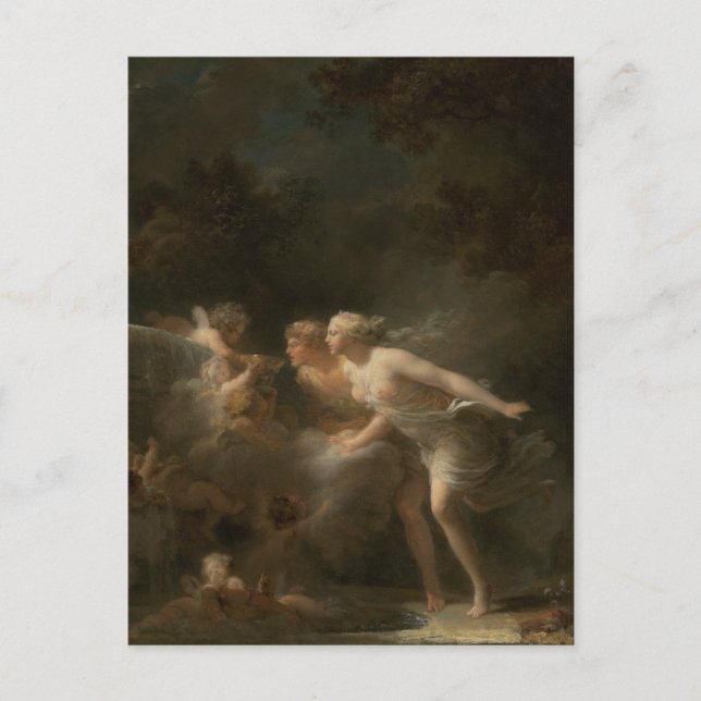 Fountain of Love by Jean-Honore Fragonard Postcard (Front)