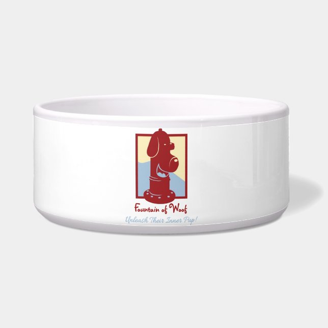 Fountain of Woof - Large Pet Bowl (Front)
