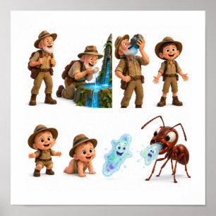 Fountain of Youth Cartoon Poster