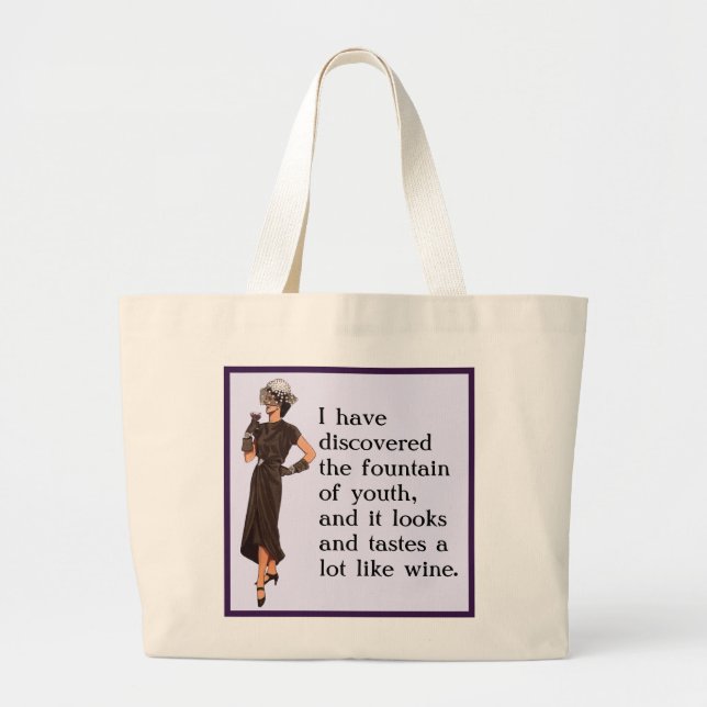 Fountain of Youth Large Tote Bag (Front)