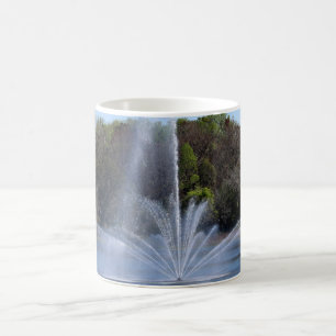 Fountain On A Lake Coffee Mug