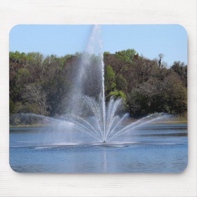 Fountain on a Lake Mouse Mat (Front)