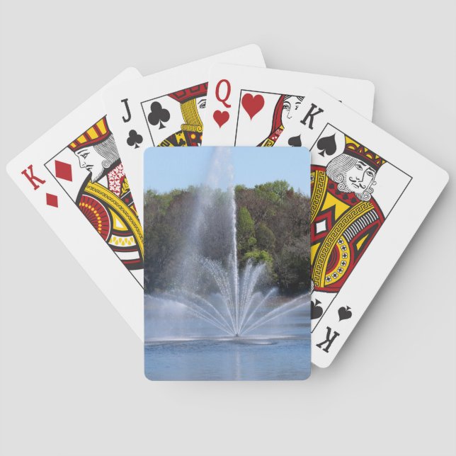 Fountain on a Lake Playing Cards (Back)