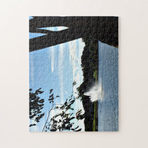 Fountain on the Lake Jigsaw Puzzle
