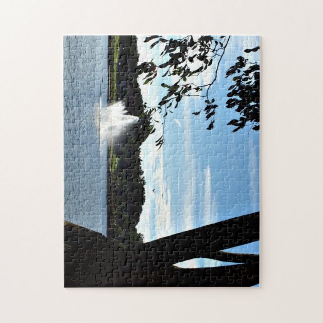 Fountain on the Lake Puzzle (Vertical)