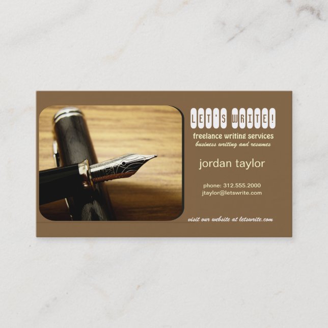 fountain pen business card (Front)