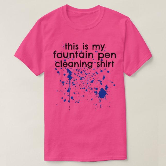 Fountain Pen Collector Calligrapher T-Shirt (Design Front)
