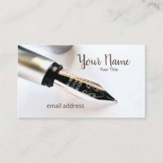Fountain pen Office Business Card