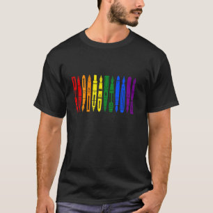 Fountain Pen x Pride Gay Flag (Rainbow) Subtle Mi T-Shirt