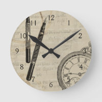 Fountain Pens and Watchface with Notes