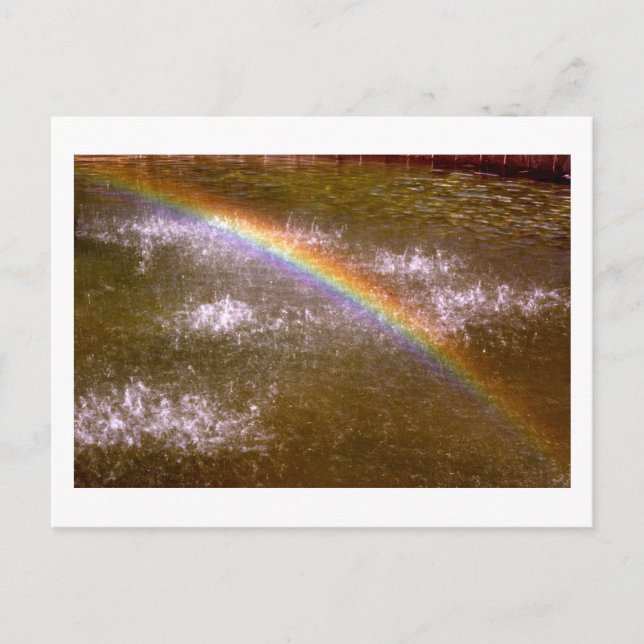 Fountain Rainbow Postcard (Front)