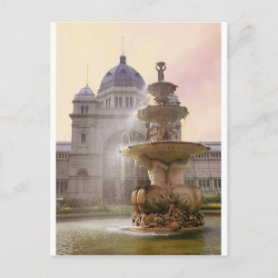 Fountain, Royal Exhibition Buildings, Melbourne Postcard