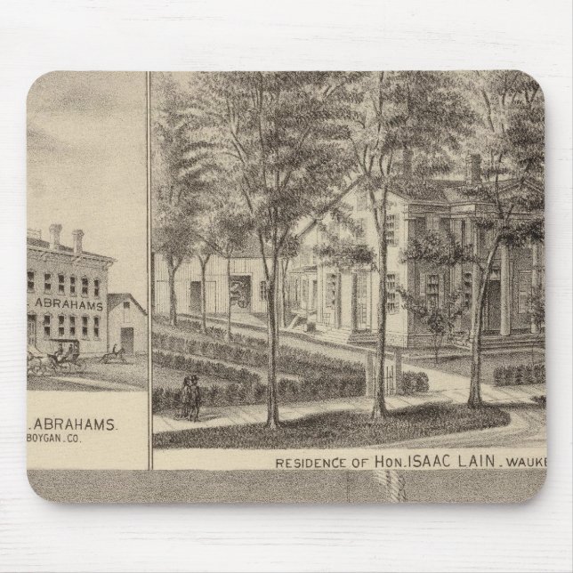 Fountain Spring House & Lain residence Mouse Mat (Front)