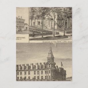 Fountain Spring House & Lain residence Postcard