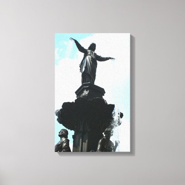 Fountain Square Canvas Print (Front)