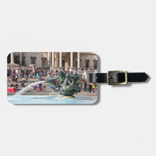 Fountain, Trafalgar Square, London, England 2 Luggage Tag