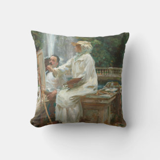 Fountain Villa Torlonia Frascati, Italy by Sargent Cushion