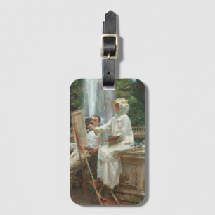 Fountain Villa Torlonia Frascati, Italy by Sargent Luggage Tag