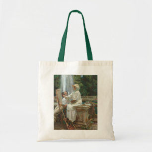 Fountain Villa Torlonia Frascati, Italy by Sargent Tote Bag