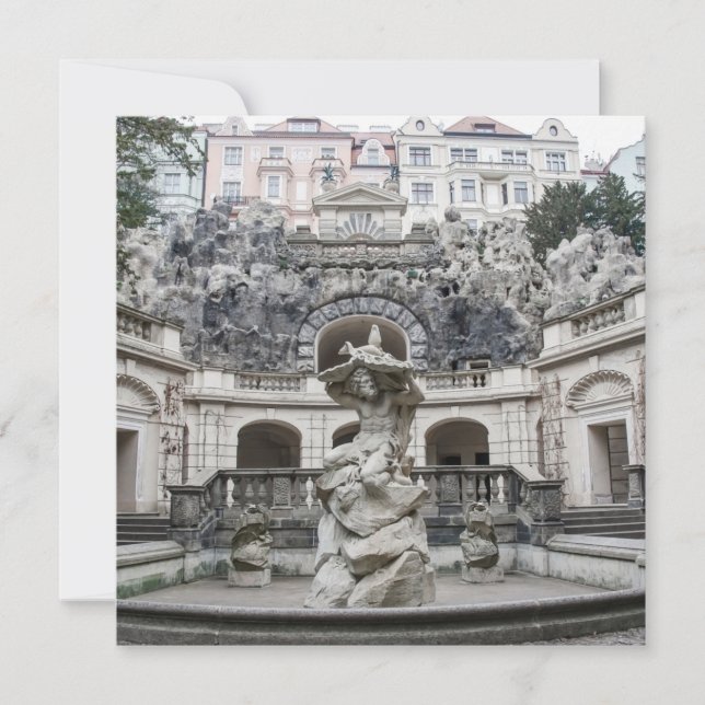 Fountain with Neptune statue in Prague (Front)