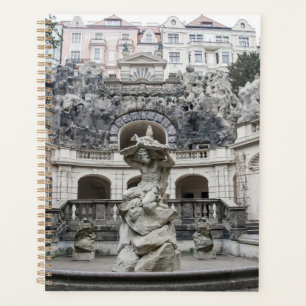 Fountain with Neptune statue in Prague Planner