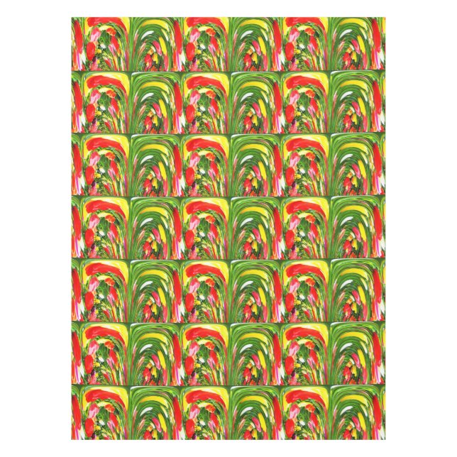 Fountains of tulips tablecloth (Front)