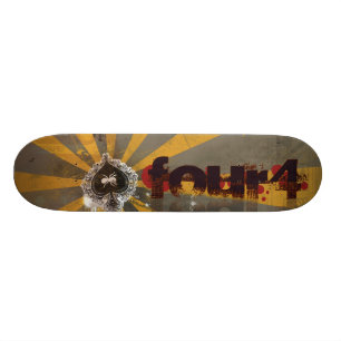 FOUR4 SPLATTER BURST SKATEBOARD