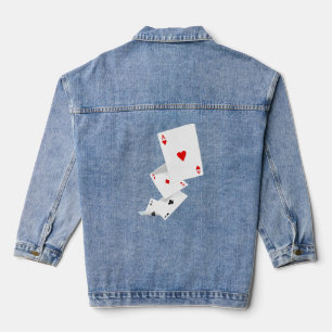 Four Aces Poker Design Idea For Poker Fans Design  Denim Jacket
