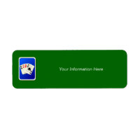 Four Aces Return Address Label