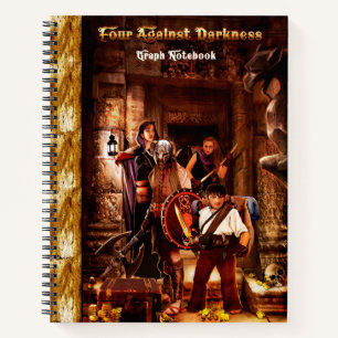 Four Against Darkness spiral graph notebok Notebook