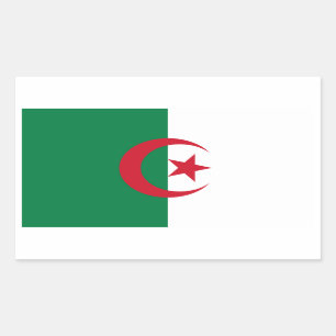 FOUR Algeria National Flag Rectangular Sticker