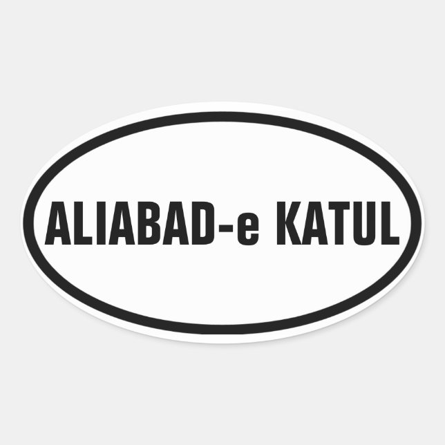 FOUR Aliabad-e Katul Oval Sticker (Front)