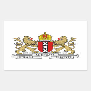 FOUR Amsterdam Coat of Arms Rectangular Sticker