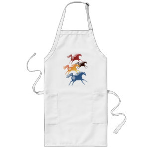 Four Ancient Horses Apron