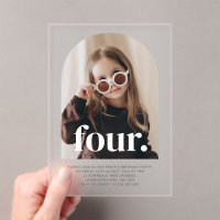 Four Arched Photo Birthday