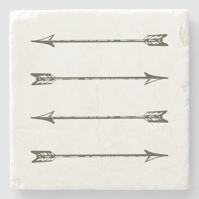 Four Arrows Stone Coaster (Front)
