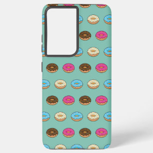 Four Assorted Doughnuts Pattern Samsung Galaxy Case