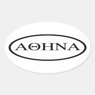 FOUR Athens "ΑΘΗΝΑ" Oval Sticker