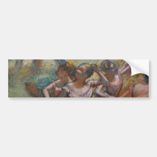 Four Ballerinas on Stage (Ballet) (by Edgar Degas) Bumper Sticker