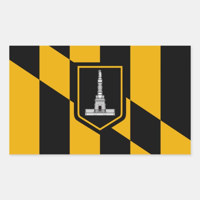 FOUR Baltimore Flag Rectangular Sticker (Front)