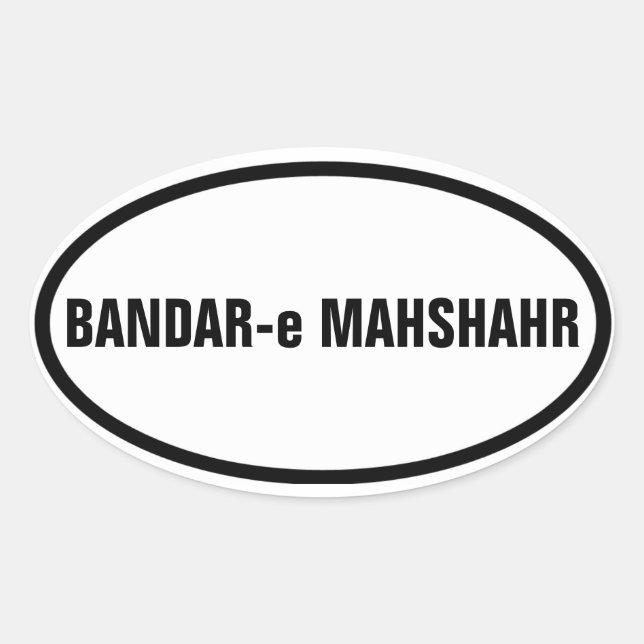 FOUR Bandar-e Mahshahr Oval Sticker (Front)