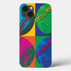 Four Baseballs in Different Colours iPhone 13 Case