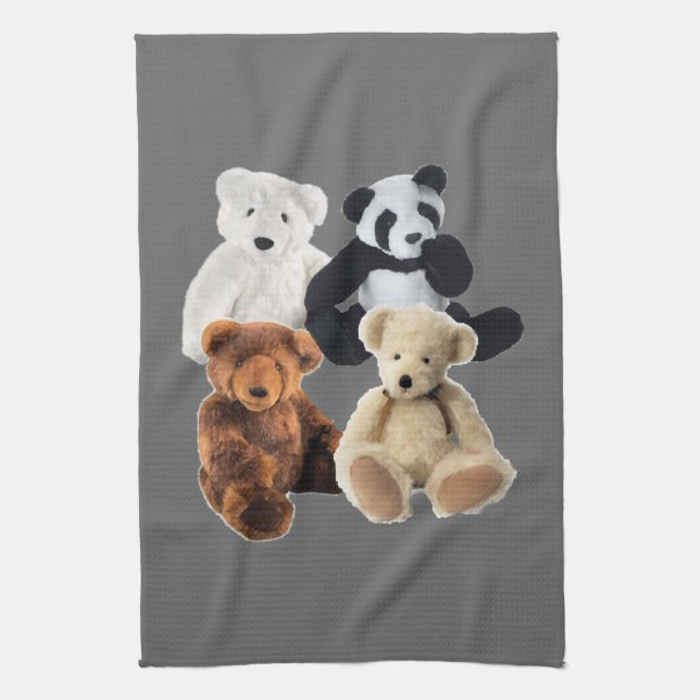 Four bears American MoJo Kitchen Towel (Vertical)