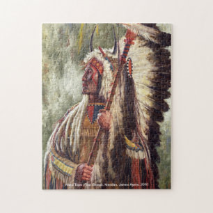 Four Bears, Native American warrior chief puzzle